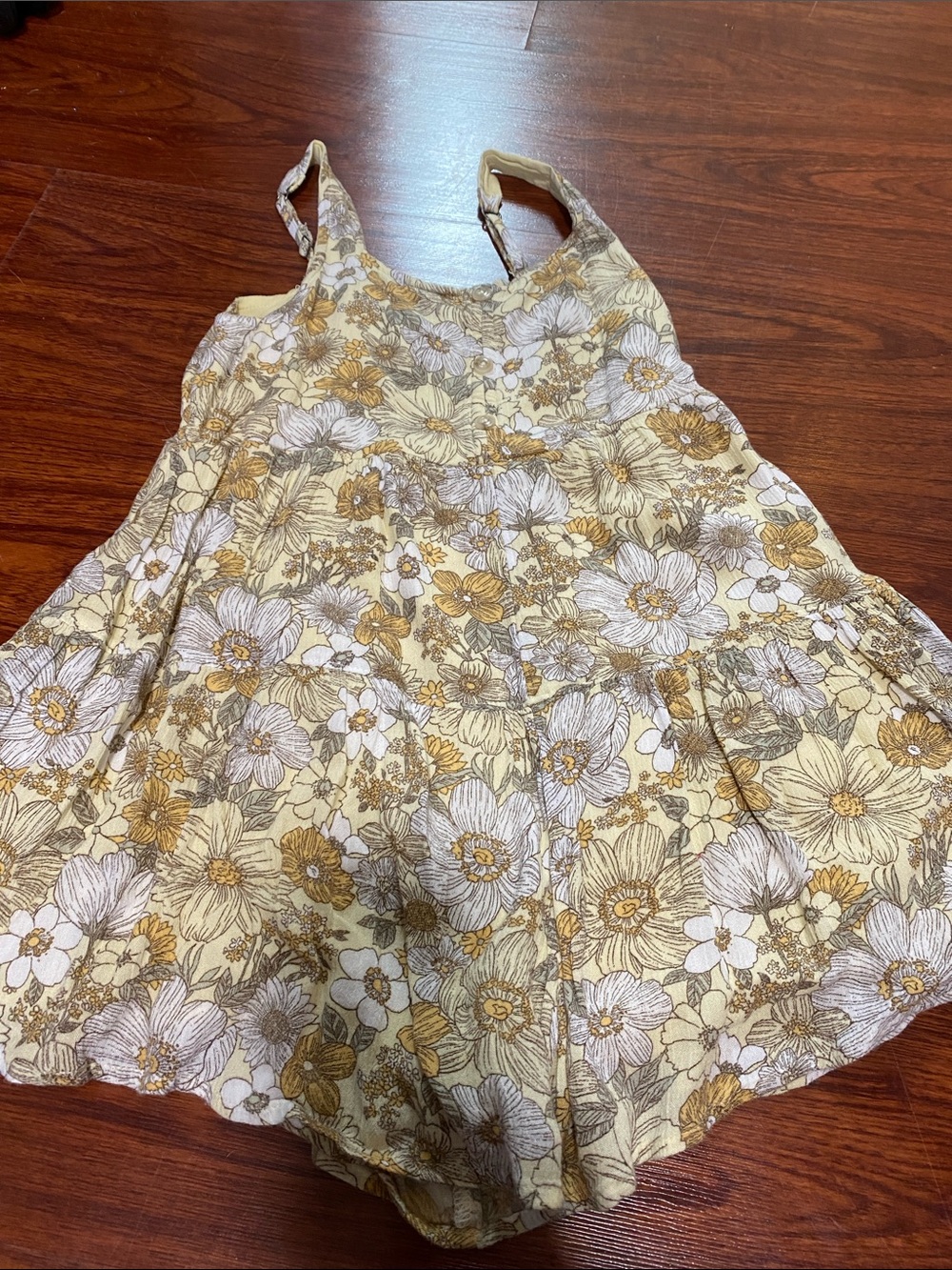 abercrombie kids Yellow Floral Sundress Romper